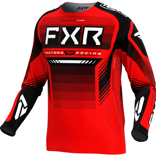 Koszulka cross FXR Clutch Pro MX Czerwony/Czarny XL