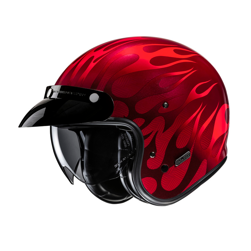 Kask Otwarty HJC V31 Firo Czerwony M