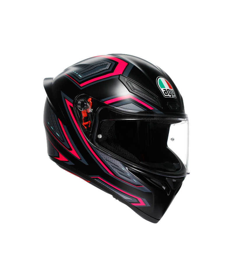 Kask Integralny AGV K1 S # Sling Matt Czarny/Różowy XS