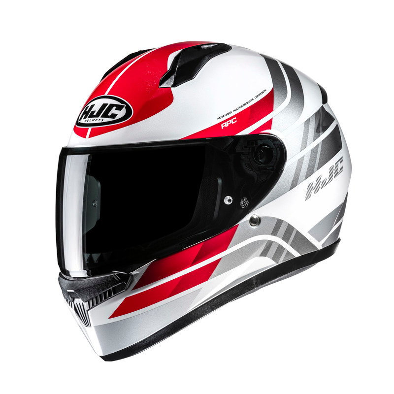 Kask Integralny HJC C10 Hiper Biały/Czerwony M