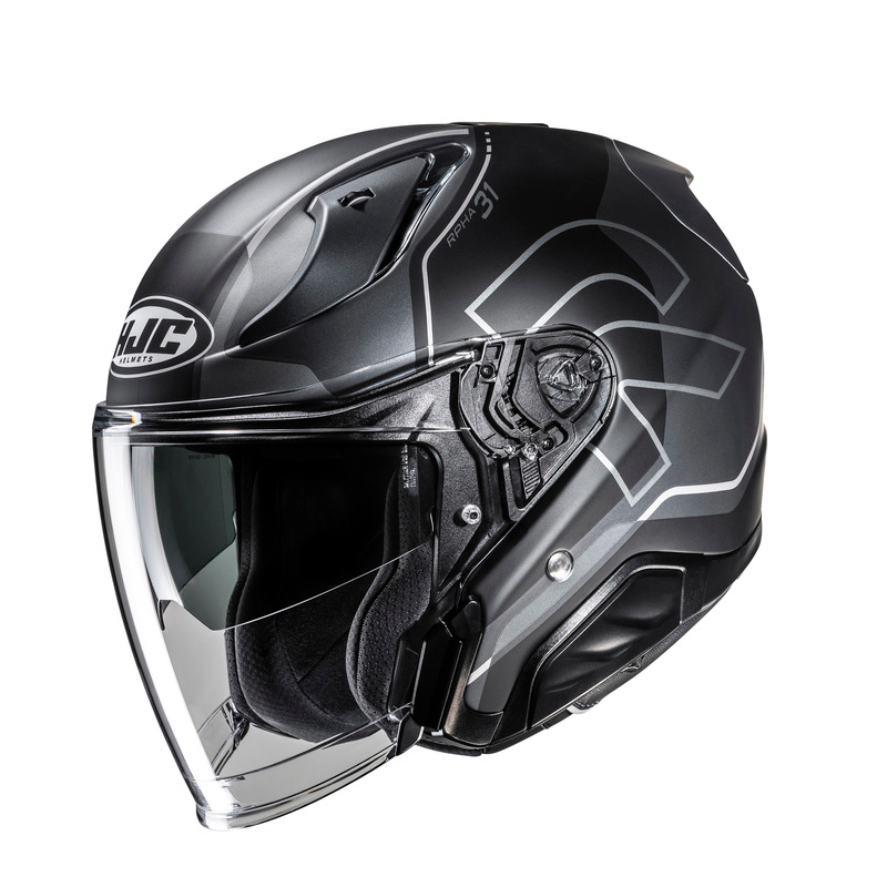 Kask Otwarty HJC RPHA31 Dereen Czarny/Szary M