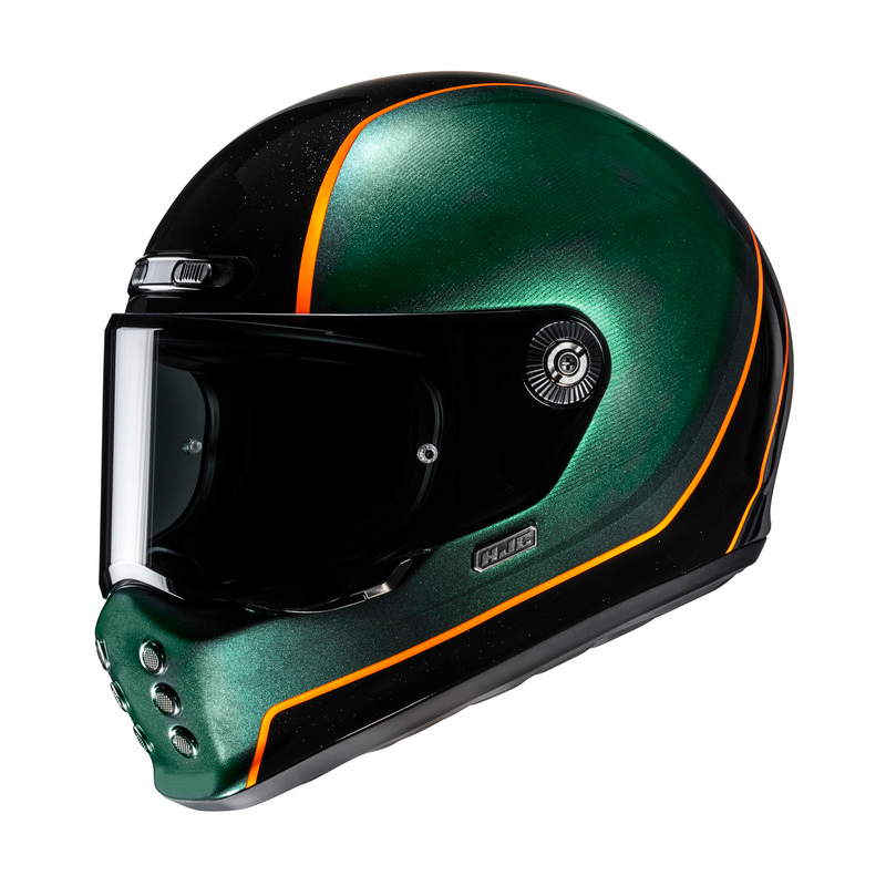 Kask Integralny HJC V10 Hodu Zielony/Czarny M