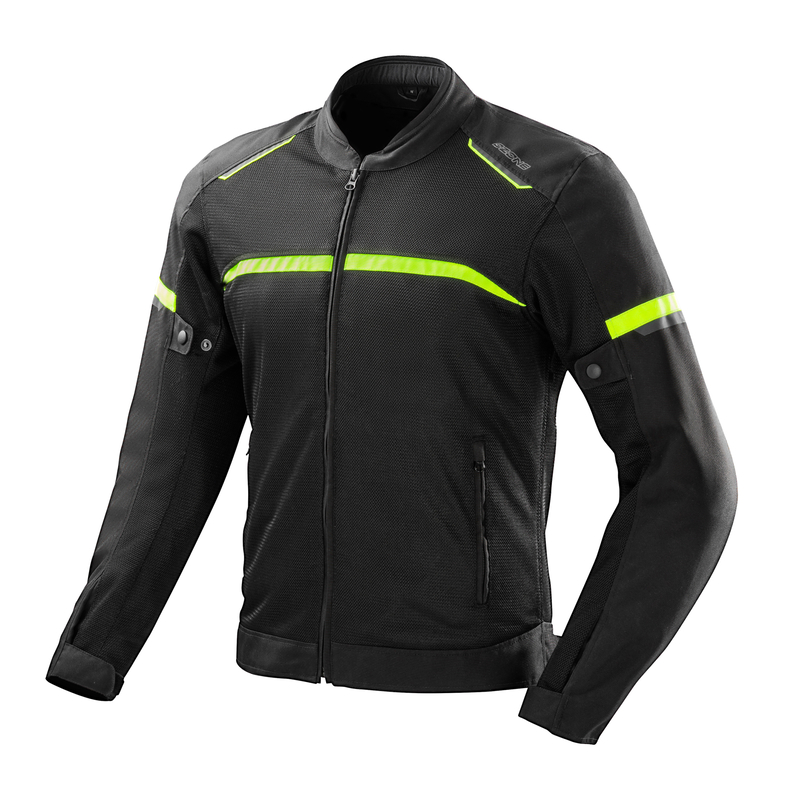 Kurtka tekstylna OZONE Neo Air Czarny/Żółty fluo 2XL