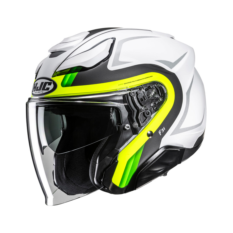 Kask Otwarty HJC F31 Bask Biały/Żółty M