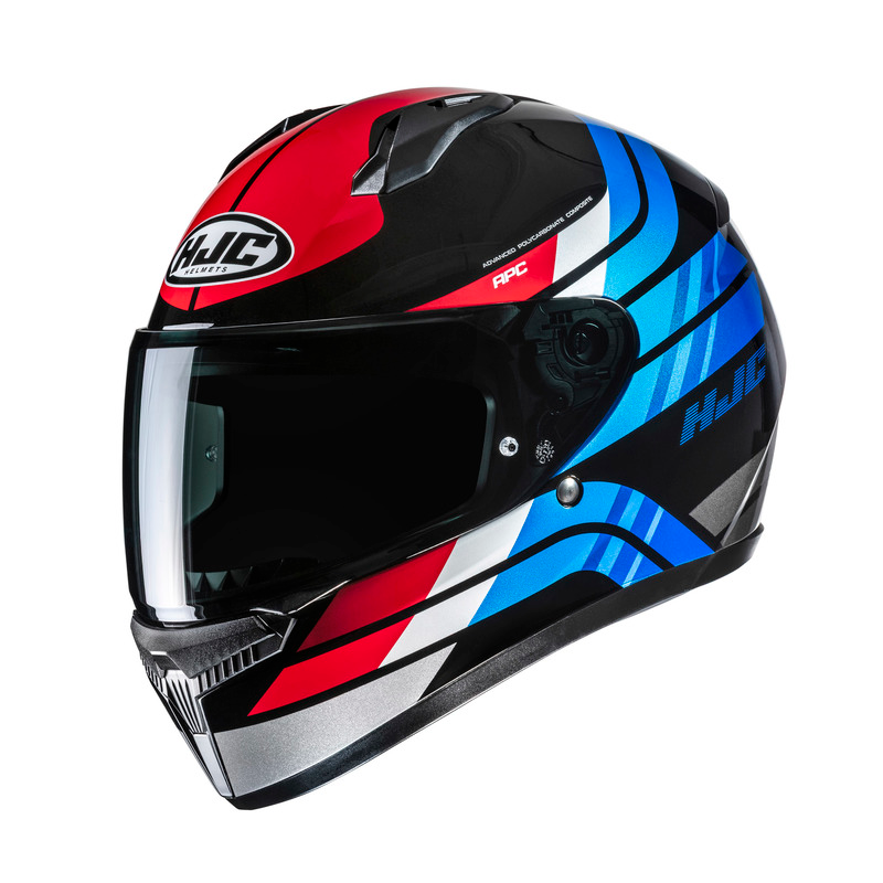 Kask Integralny HJC C10 Hiper Czarny/Czerwony M
