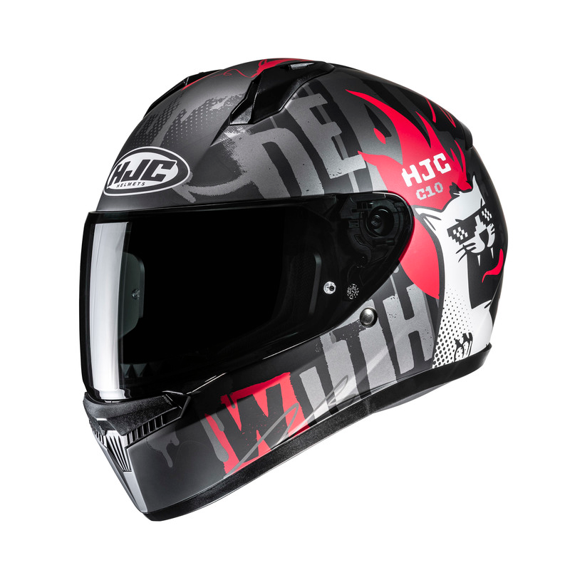Kask Integralny HJC C10 Fop Szary/Czerwony M