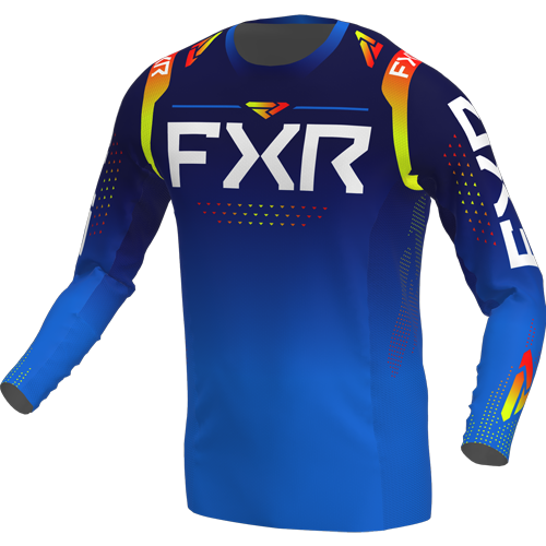 Koszulka cross FXR Pro-Stretch MX Yth Granatowy/Inferno YXL