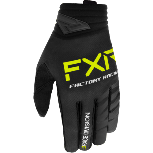 Rękawice cross FXR Prime MX Czarny/Żółty fluo S