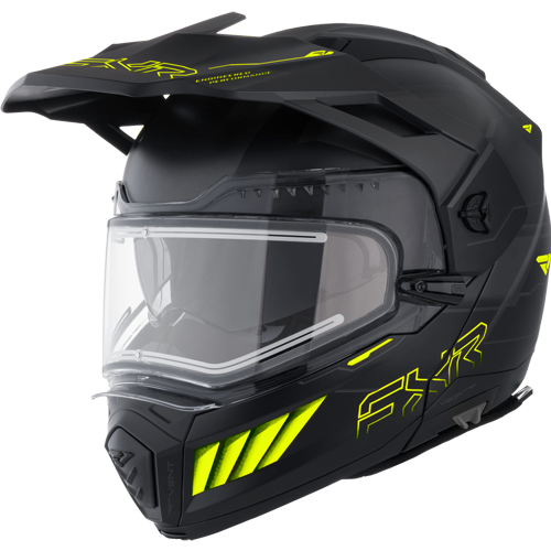 Kask Cross FXR Maverick X Pro Czarny/Żółty fluo L