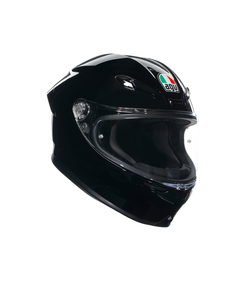 Kask Integralny AGV K6 S E2206 MPLK # Mono Połysk Czarny L