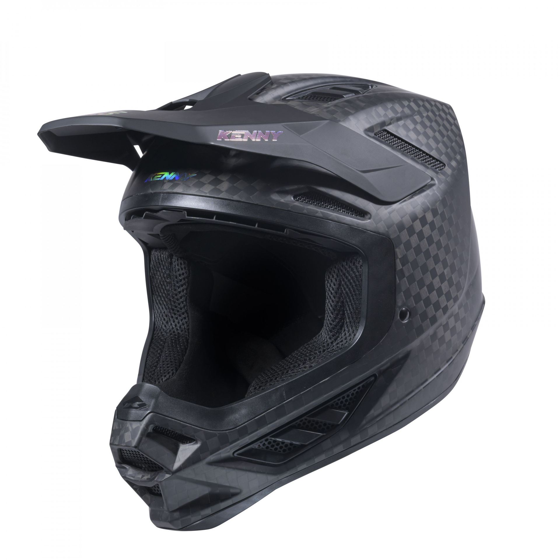 Kask Cross Kenny Racing Titanium Big Carbon Matt Czarny M
