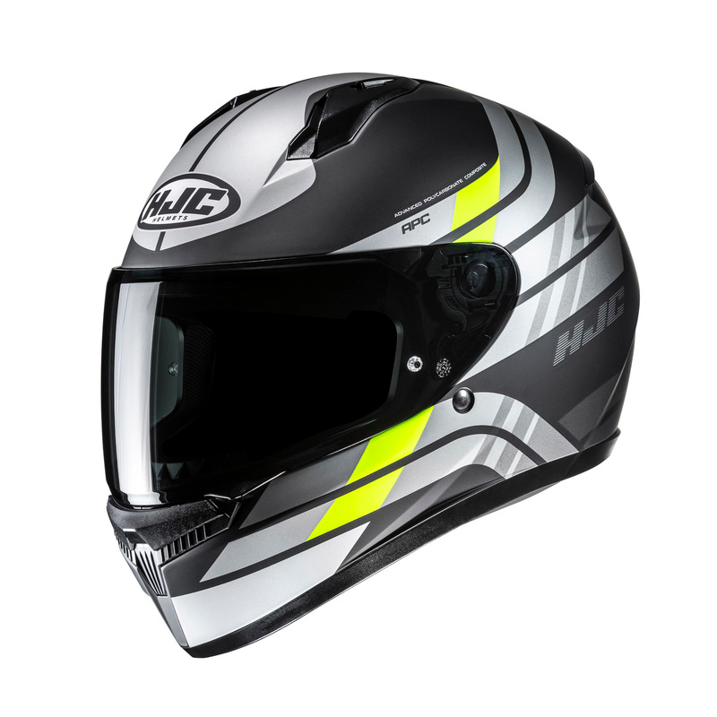 Kask Integralny HJC C10 Hiper Szary/Zółty M