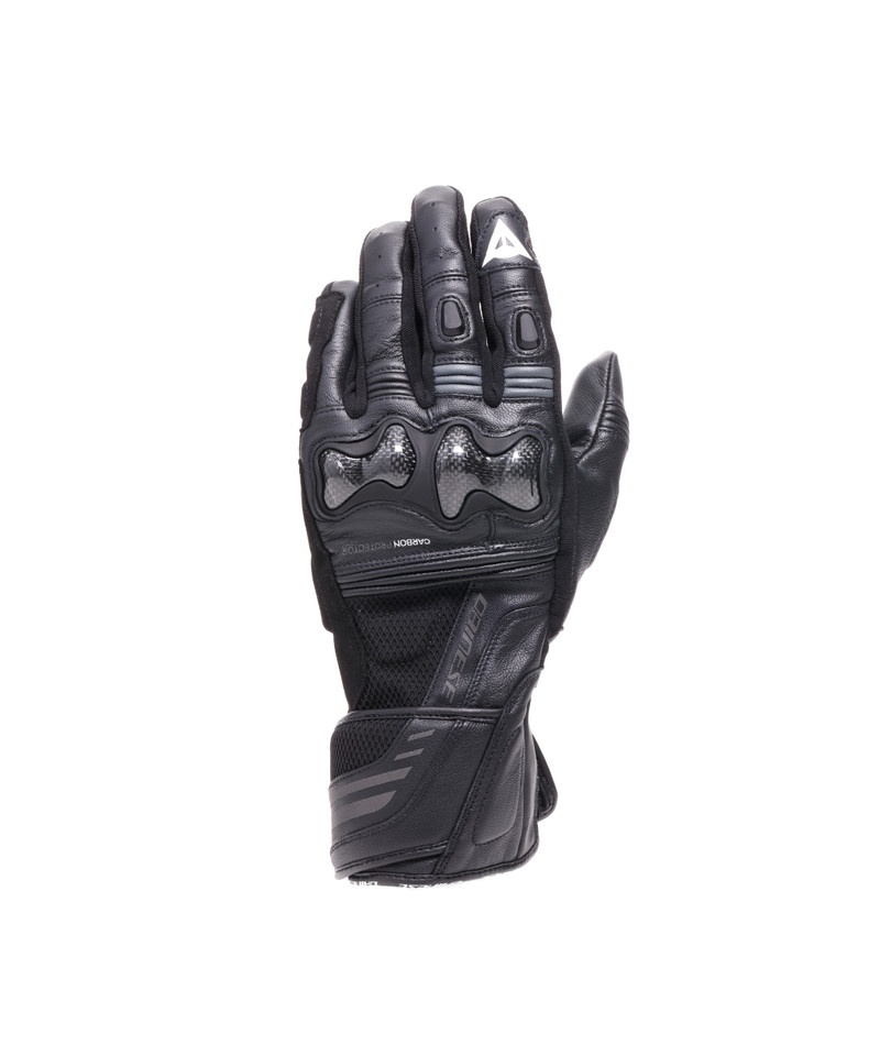 Rękawice skórzane Dainese Reacto Carbon Long Czarny/Antracyt S
