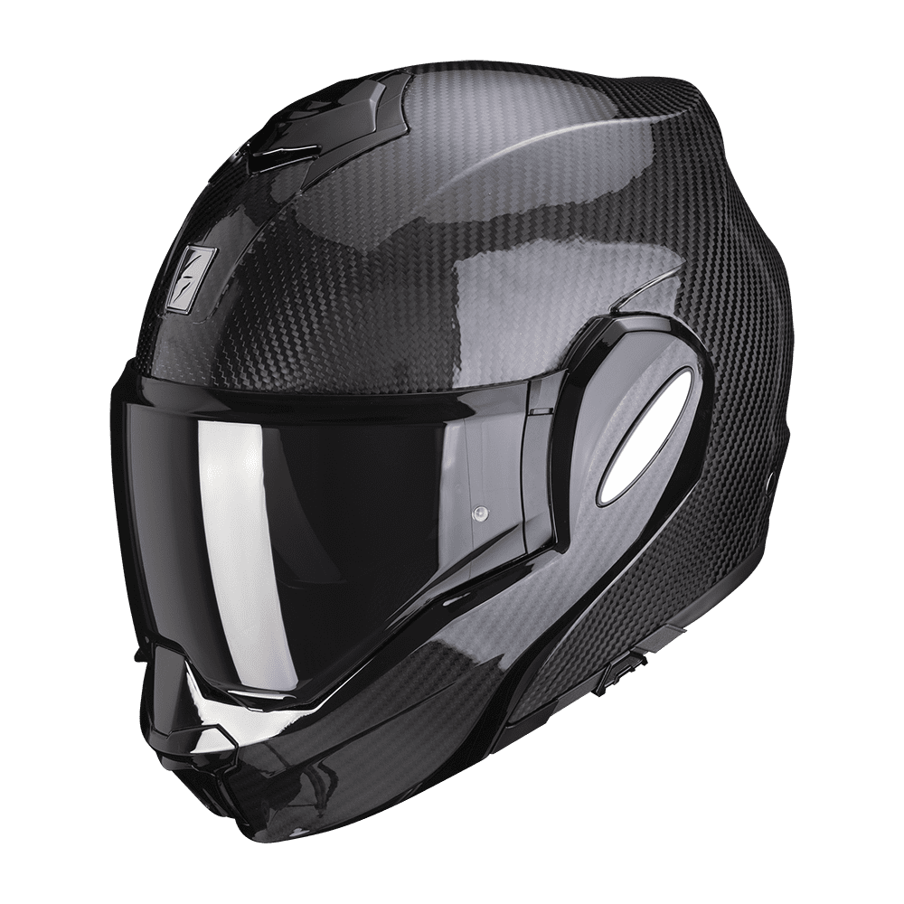 Kask Szczękowy Scorpion Exo Exo-Tech Evo Carbon Solid Czarny 2XL