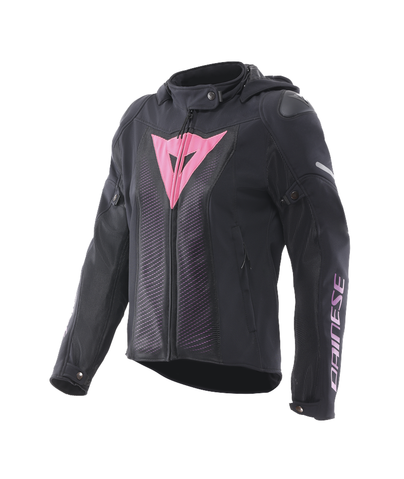 Kurtka tekstylna Dainese Super Sprint Woman Czarny/Różowy/Viola 40