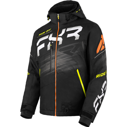 Kurtka zimowa FXR Boost FX 2-in-1 Czarny/Żółty fluo/Pomarańczowy M