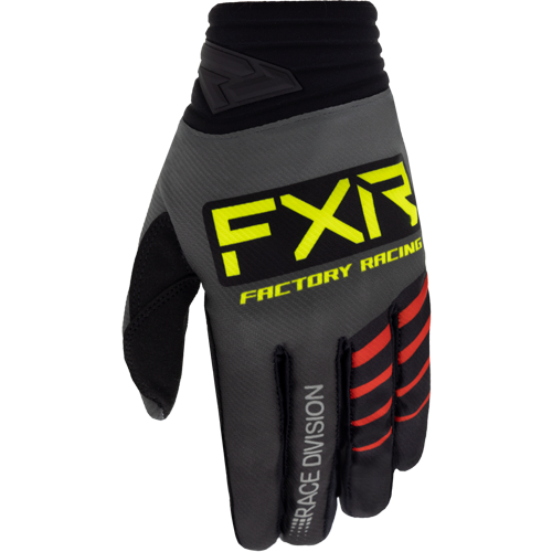 Rękawice cross FXR Prime MX Szary/Czarny/Żółty fluo S