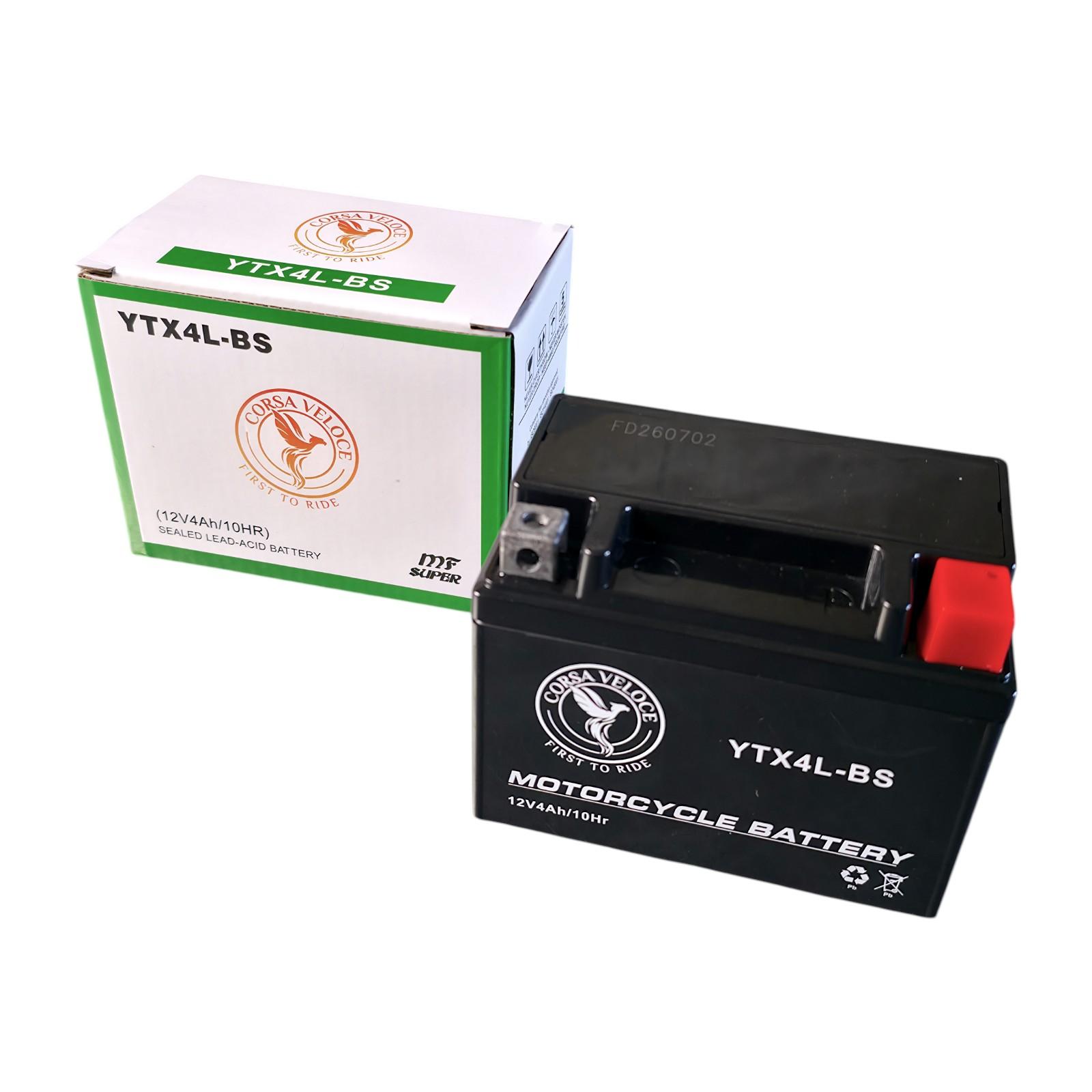 Akumulator AGM CORSA VELOCE YTX4L-BS 12V 4Ah