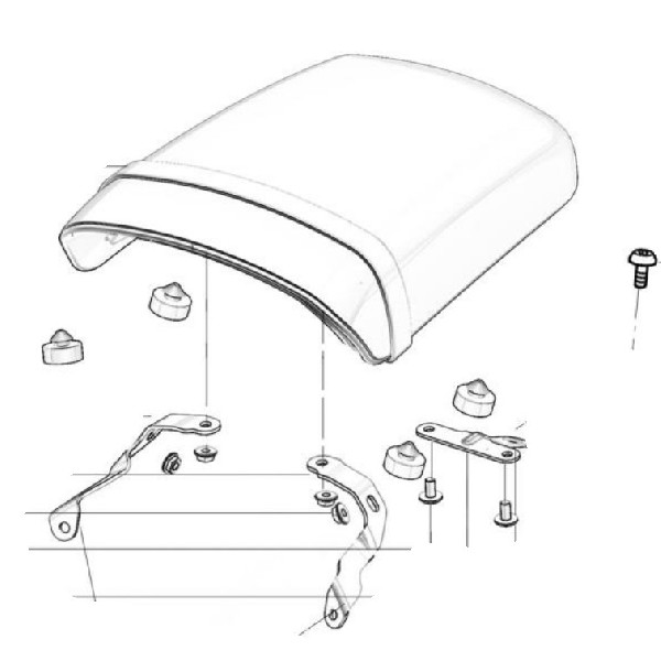 Rear Seat Assy – Siedzenie tylne (kanapa pasażera)  SWM Stormbreaker 41161906