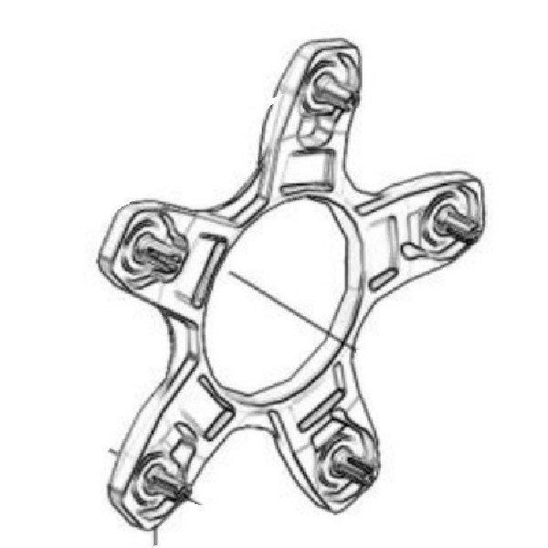 DEKIEL PIASTY PRZEDNIEGO KOŁA / FRONT WHEEL HUB COVER – F000P04643