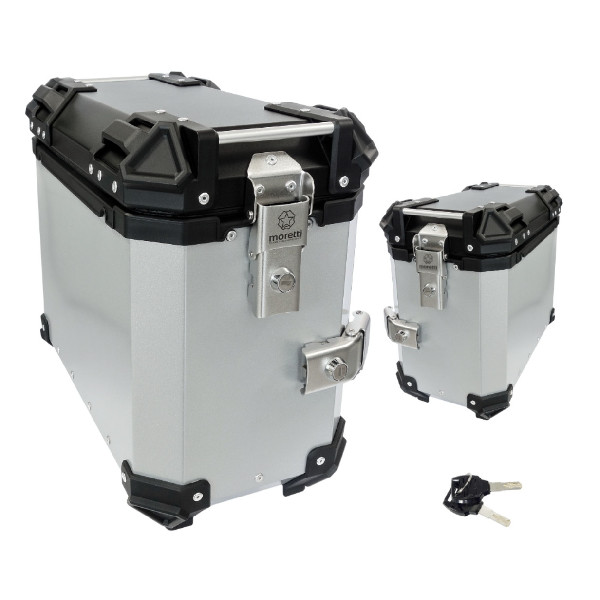 Kufry boczne srebrne 30L