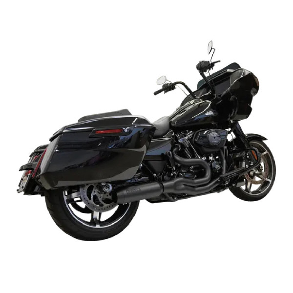 UKŁAD WYDECHOWY – TŁUMIK BASSANI XHAUST 2-1 SUPER BIKE MID-LENGTH HARLEY-DAVIDSON TOURING 2017-2025 BLACK
