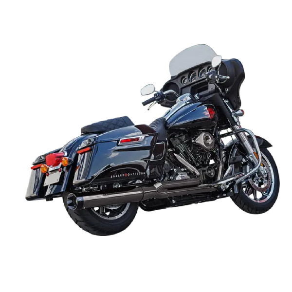 UKŁAD WYDECHOWY – TŁUMIK S&S CYCLE 2:1 SIDEWINDER LAVA CHROME HARLEY-DAVIDSON TOURING M8 2017-2024 50 STATE