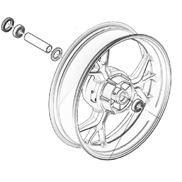 TYLNE KOŁO ALUMINIOWE (KOMPLET) / REAR ALUMINIUM WHEEL ASSY – 10000475