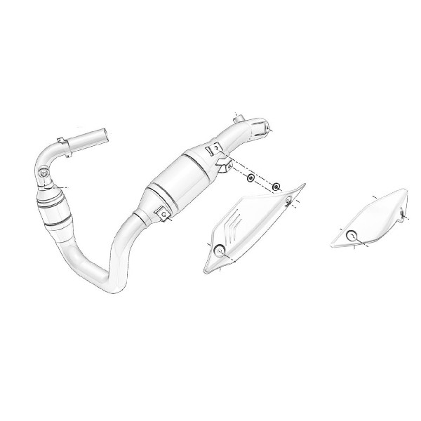 Zespół rury wydechowej EXHAUST PIPE ASSY – SWM 18013053