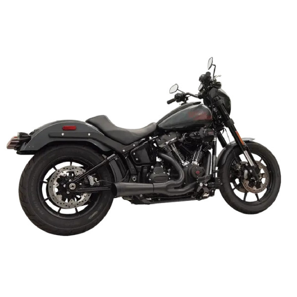 UKŁAD WYDECHOWY – TŁUMIK BASSANI XHAUST 2-1 SHORT RIPPER HARLEY-DAVIDSON SOFTAIL 2018-2025 BLACK 49 STATE