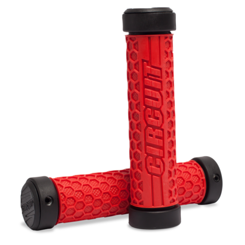 GRIPY RĄCZKI MANETKI CIRCUIT HEXAGON CZERWONE