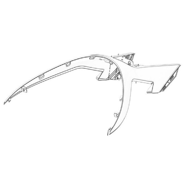 Górna osłona zbiornika paliwa – czarna SWM 53390242 | Fuel Tank Upper Cover – Black