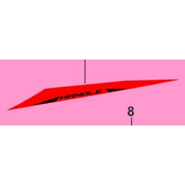 NAKLEJKA LEWEJ STRONY TYLNEGO BŁOTNIKA / REAR FENDER STICKER LH – 74040110