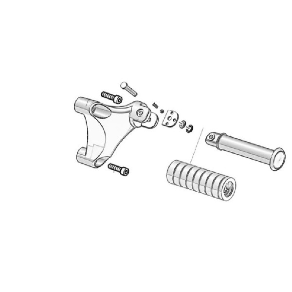 Passenger Footrest Support R.H. – Wspornik prawego podnóżka pasażera SWM Stormbreaker  41420076