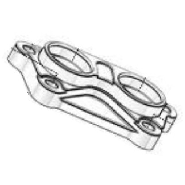 Rod Bracket Seat (Rear Cylinder), Chrome-Plated – Gniazdo uchwytu popychacza (tylny cylinder), chrom SWM Stormbreaker  OEM: 14040036