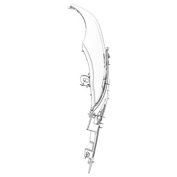 Lewa wewnętrzna osłona zbiornika paliwa SWM 53312154 | Left Inner Cover, Fuel Tank