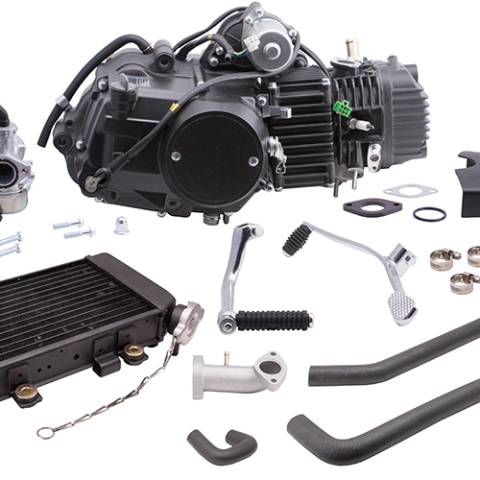 Silnik 130cc chłodzony cieczą z chłodnicą