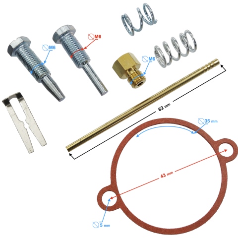 Zestaw naprawczy gaźnika do motocykla WSK 125