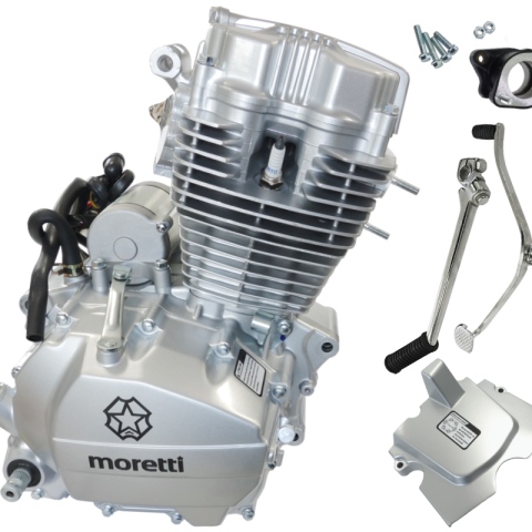 Silnik Moretti pionowy 156FMI, 125cc 4T, 5-biegowy manual (bez oleju)