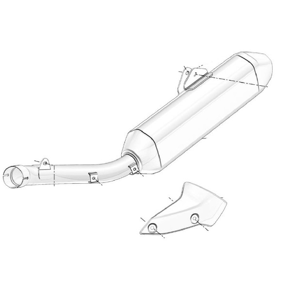 Tłumik końcowy układu wydechowego EXHAUST MUFFLER ASSY – SWM 18013052