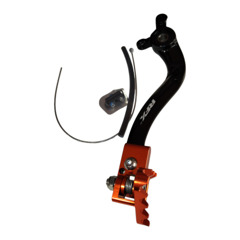 Pedał hamulca tylnego RFX SX/EXC TC/TE MC250-350 >22 99 Czarny/Pomarańczowy