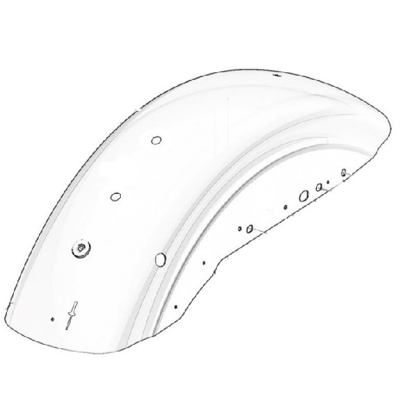 Rear Mudguard – Tylny błotnik SWM Stormbreaker MY2024 1200  Kod OEM: 53170913