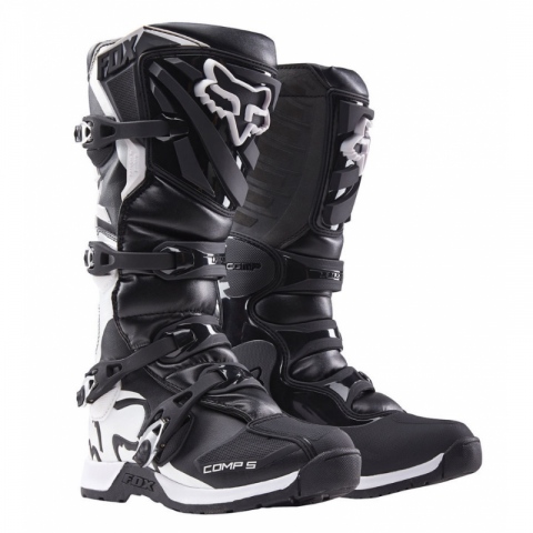 Buty CROSOWE  motocyklowe FOX COMP 5 BLACK WHITE ROZMIAR - 10