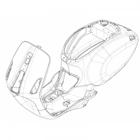 Complete body Matte blue-67358050DV