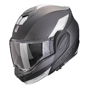 Kask Szczękowy Scorpion Exo Exo-Tech Evo Team Matt Czarny/Srebrny XL