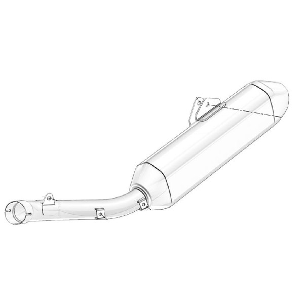 EXHAUST MUFFLER PIPE – Lewy (górny) odcinek tłumika SWM 18236511B000000