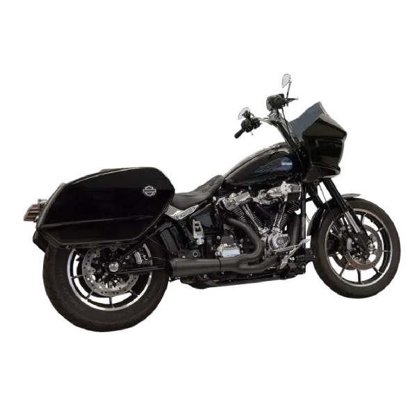 UKŁAD WYDECHOWY – TŁUMIK BASSANI XHAUST 2-1 SHORT RIPPER Z MEGAFONEM HARLEY-DAVIDSON SOFTAIL 2021-2025 BLACK
