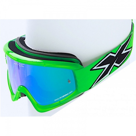 GOGLE EKS BRAND     Limited Transparent Flo Green