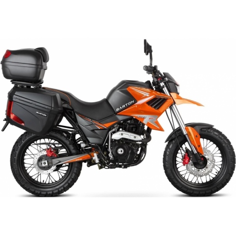 MOTOCYKL BARTON HYPER 125 KUFRY POMARAŃCZOWY