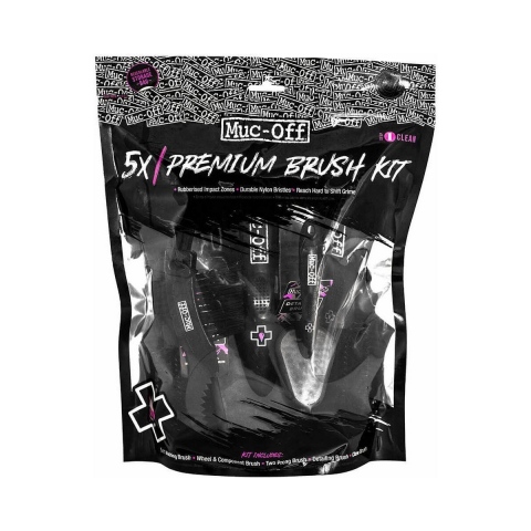 MUC-OFF PREMIUM BRUSH KIT Zestaw 5 Szczotek Do Pielęgnacji Motocykla